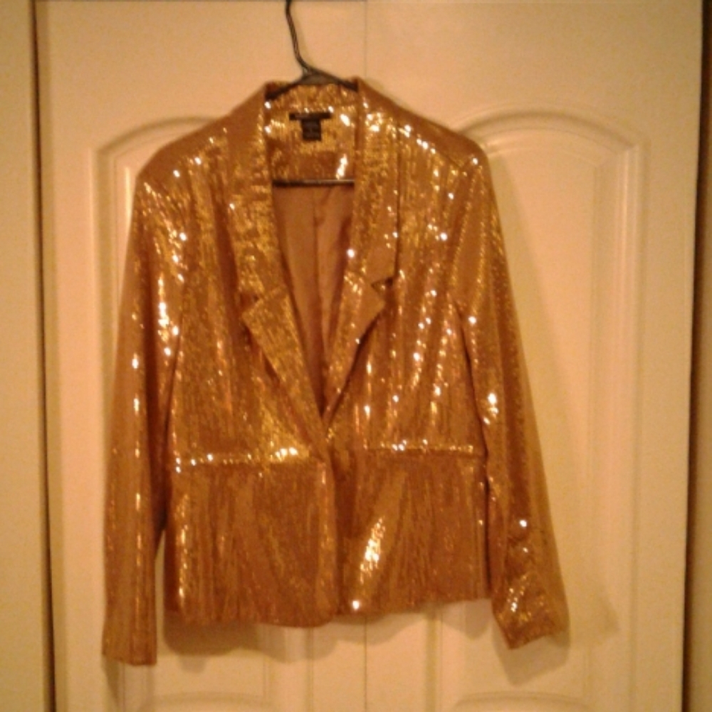 Gold metallic jacket